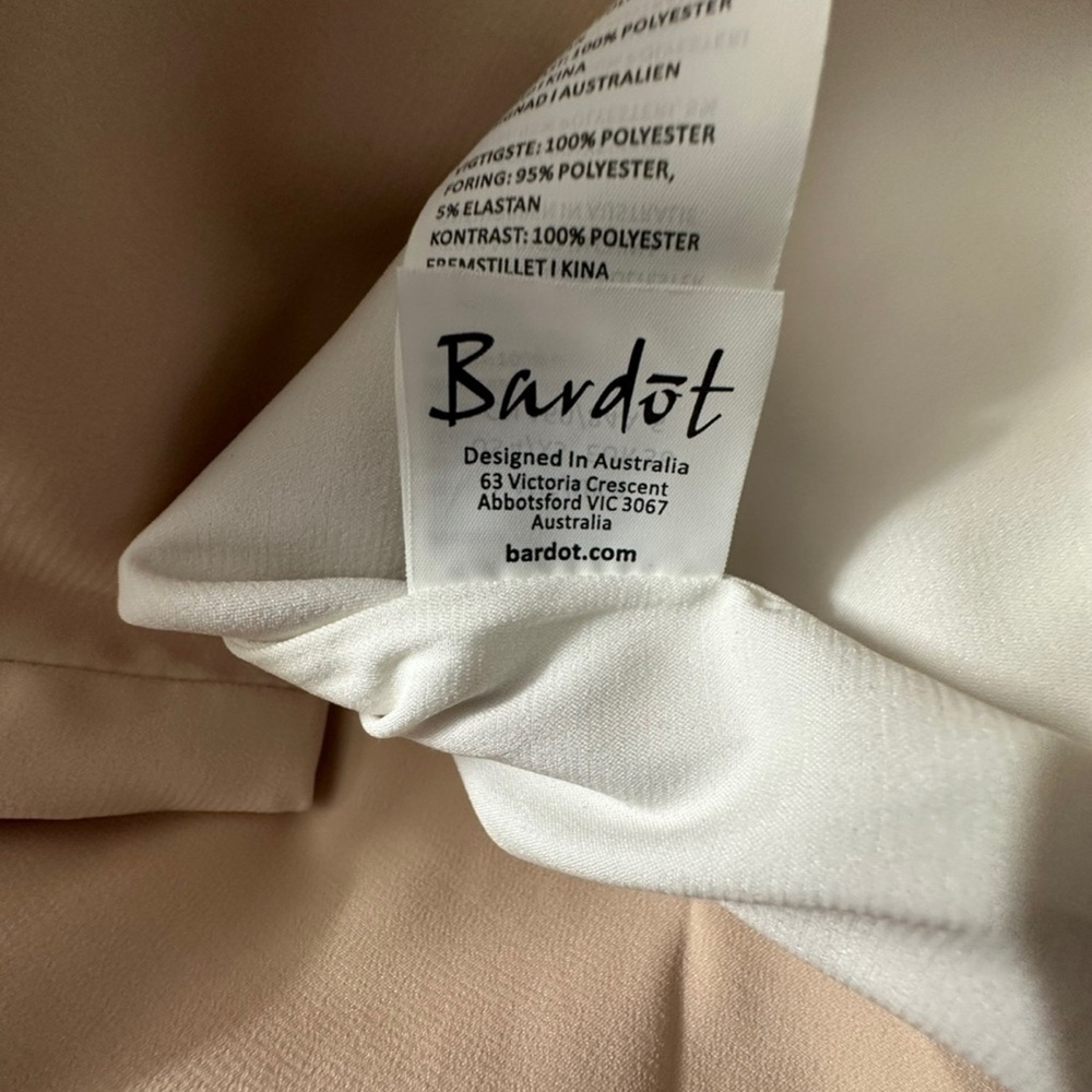 Bardot ~ Vienna Lace Overlay Women’s Off-White/Nude Midi Dress ~ Size 4 - Picture 13 of 13